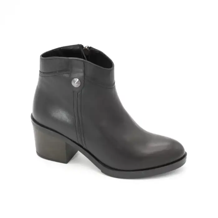 7515 Pepita Hakiki Deri Bayan Bot Siyah