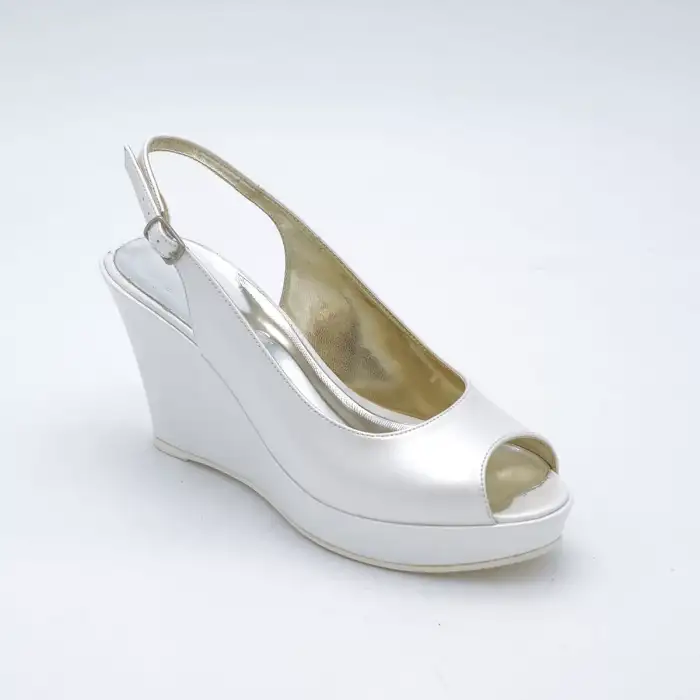 173 Dolgu Topuk Abiye Bayan Ayakkabı Sedef