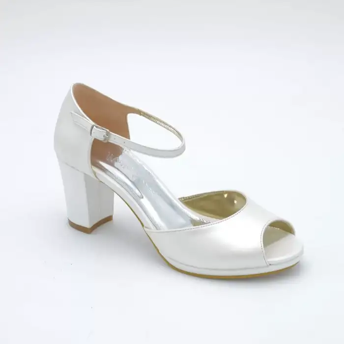 4572 Abiye Bayan Ayakkabı Sedef 7 cm