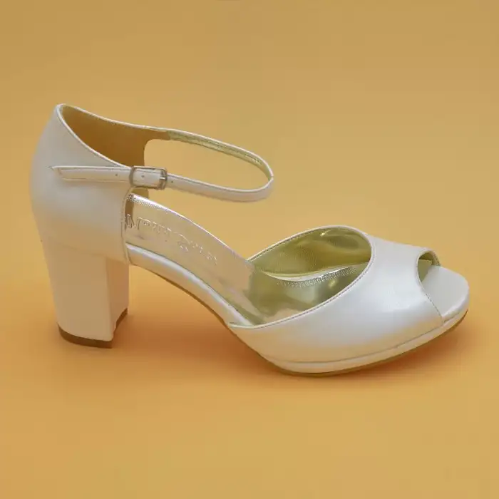 4572 Abiye Bayan Ayakkabı Sedef 7 cm