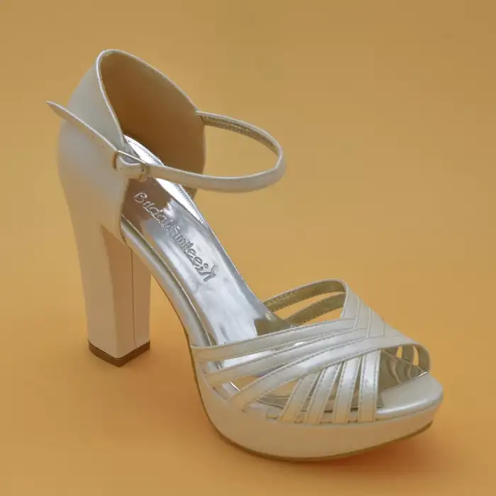 4896 Abiye Bayan Ayakkabı Sedef 11,5 cm