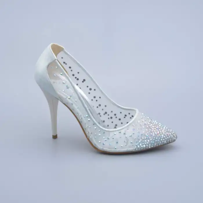 5345 Cindirella Bayan Ayakkabı Sedef 10 cm