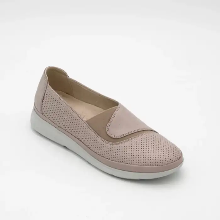 4505 GLA Hakiki Deri Günlük Bayan Ayakkabı Nude