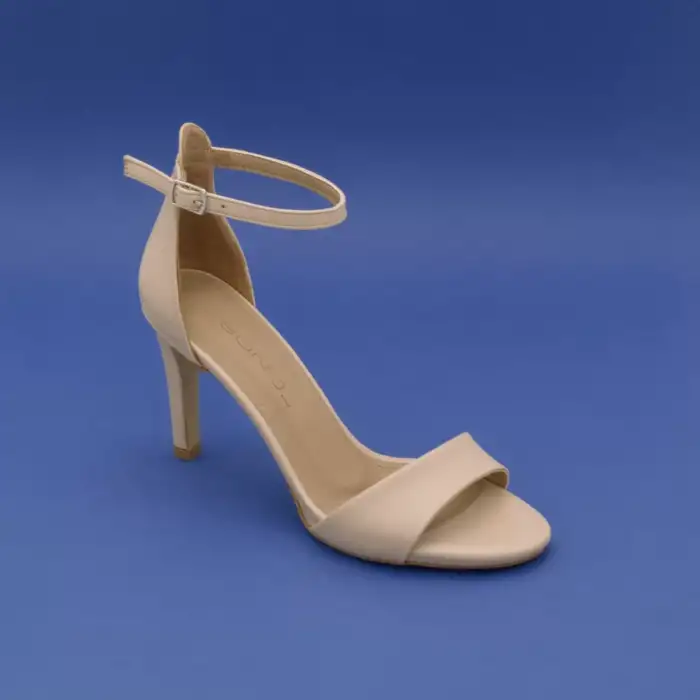 804 BNO Tek Bant Bayan Ayakkabı 8 cm Ten