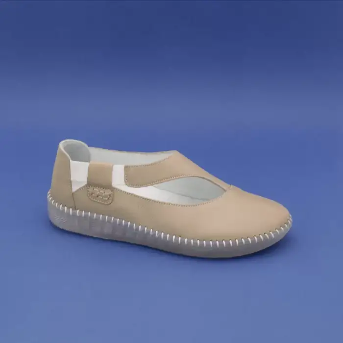 ARX Hakiki Deri Bayan Babet Krem