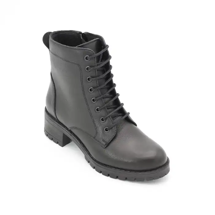 2680 SRK Hakiki Deri Bayan Bot Siyah