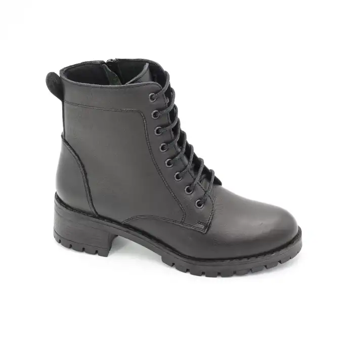 2680 SRK Hakiki Deri Bayan Bot Siyah