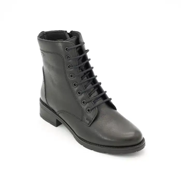 5960 SRK Hakiki Deri Bayan Bot Siyah