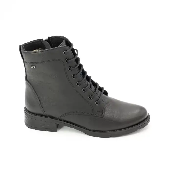 5960 SRK Hakiki Deri Bayan Bot Siyah