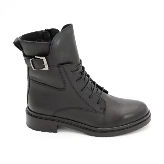 7211 SRK Hakiki Deri Bayan Bot Siyah