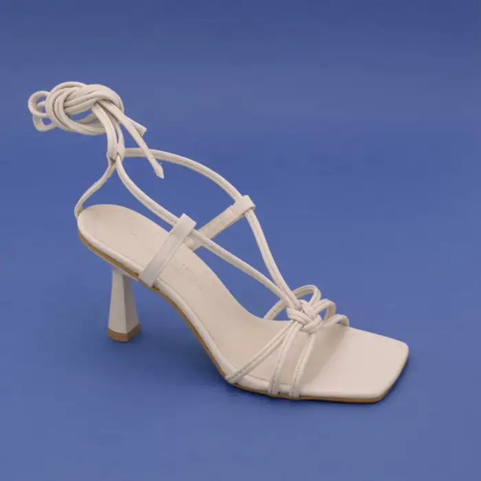 4020 BNO ipli Bayan Ayakkabı 9 cm Ten