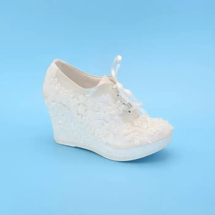 Tank Topuk Gelin Ayakkabısı 9 Cm