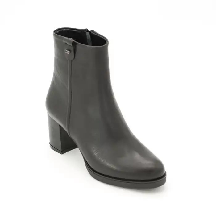 86601 SRK Hakiki Deri Bayan Bot Siyah