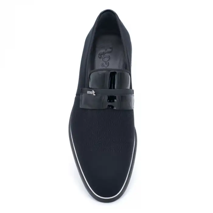 9086 Fosco Klasik Erkek Ayakkabı Siyah Saten