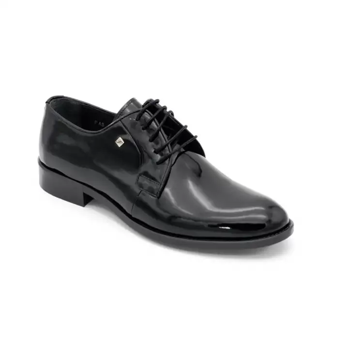 7099 Fosco Klasik Erkek Ayakkabı Siyah Rugan