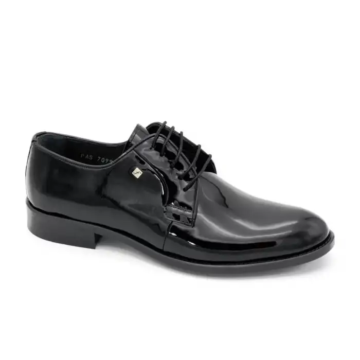 7099 Fosco Klasik Erkek Ayakkabı Siyah Rugan