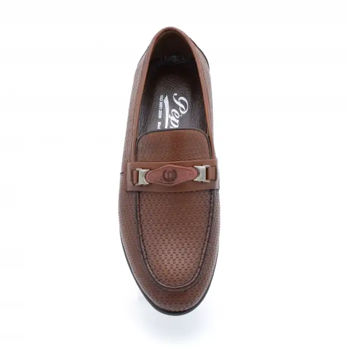 4674 Pepita Erkek Loafer Ayakkabı Taba