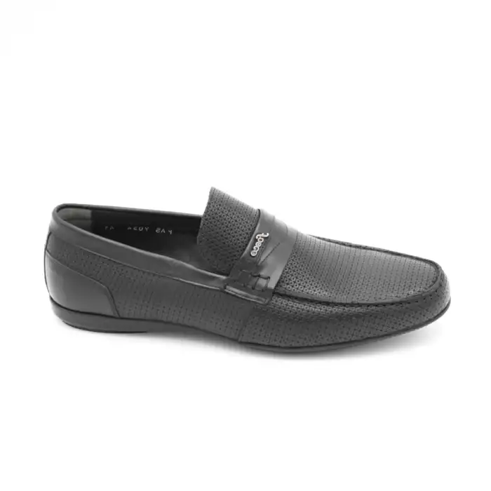 9034 Fosco Erkek Loafer Ayakkabı Siyah