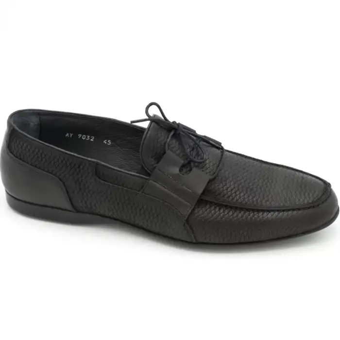 9032 Fosco Erkek Loafer Ayakkabı Siyah
