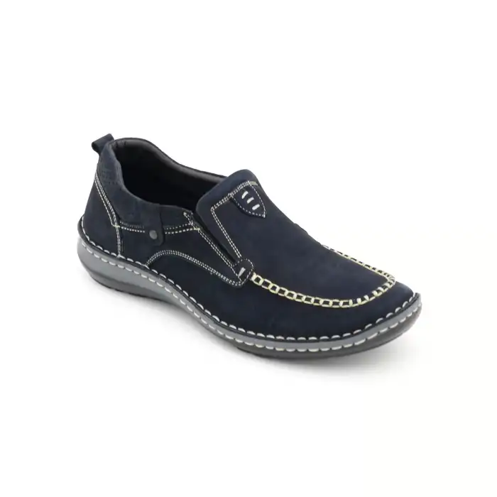 9545 FTF Comford Erkek Ayakkabı Lacivert Nubuk