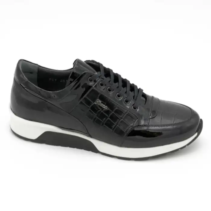 2550 Fosco Casual Erkek Ayakkabı Siyah Rugan