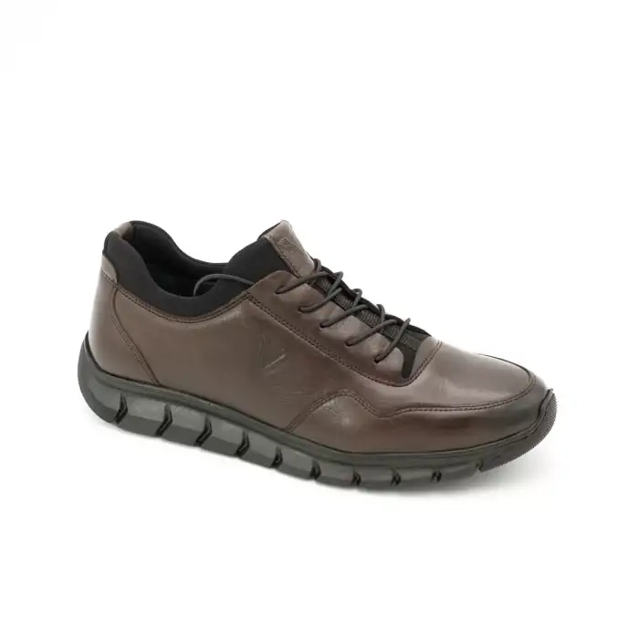 5470 Pepita Hakiki Deri Kışlık Erkek Ayakkabı Kahve