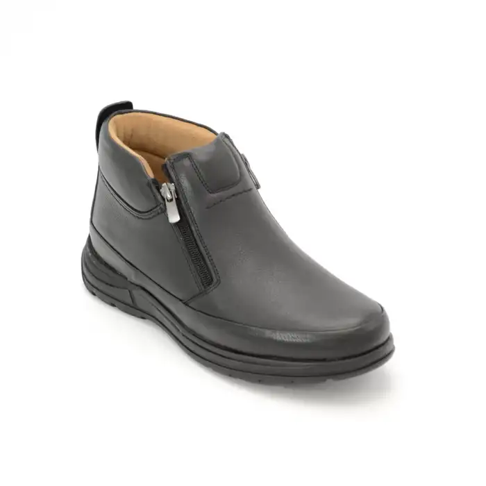 SHM 240-1 Hakiki Deri Erkek Bot Siyah