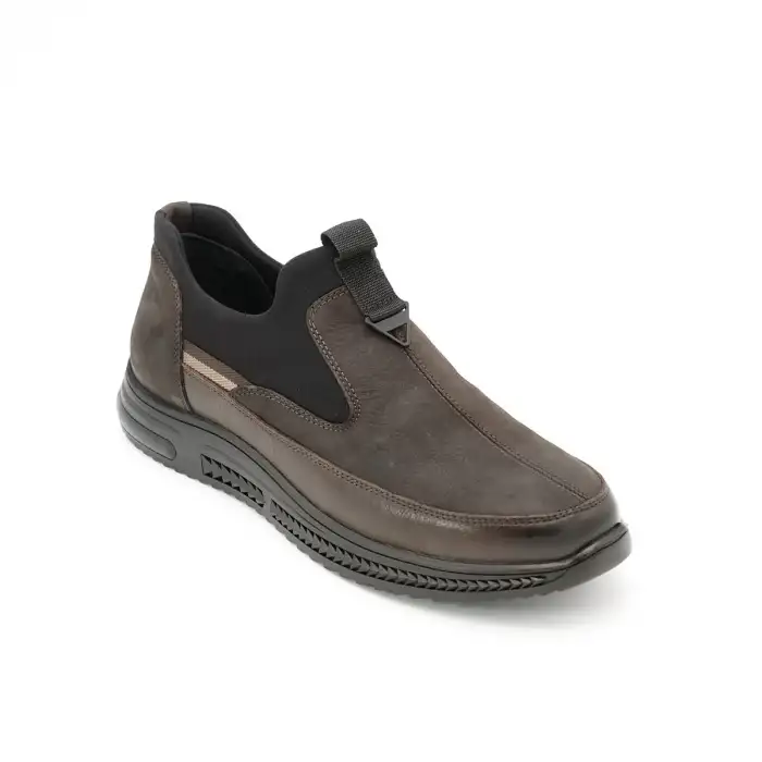 5479 Pepita Hakiki Deri Kışlık Erkek Ayakkabı Kahve