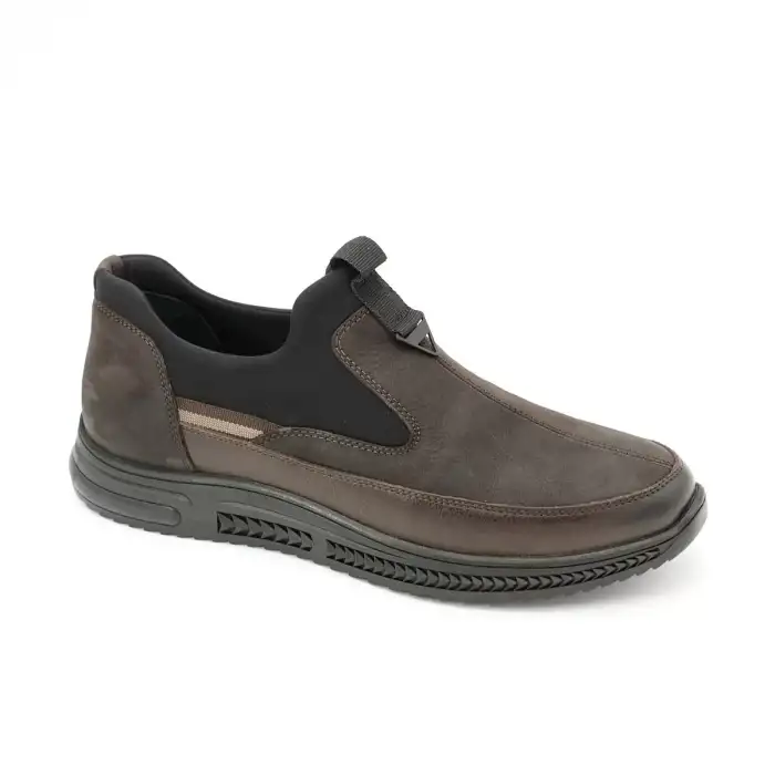 5479 Pepita Hakiki Deri Kışlık Erkek Ayakkabı Kahve