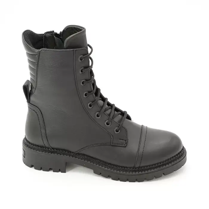 52682 SRK Hakiki Deri Bayan Postal Siyah