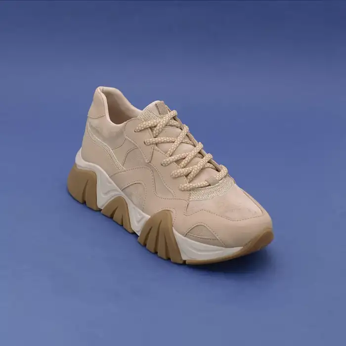 SMS 59130  Bayan Spor Ayakkabı Bej
