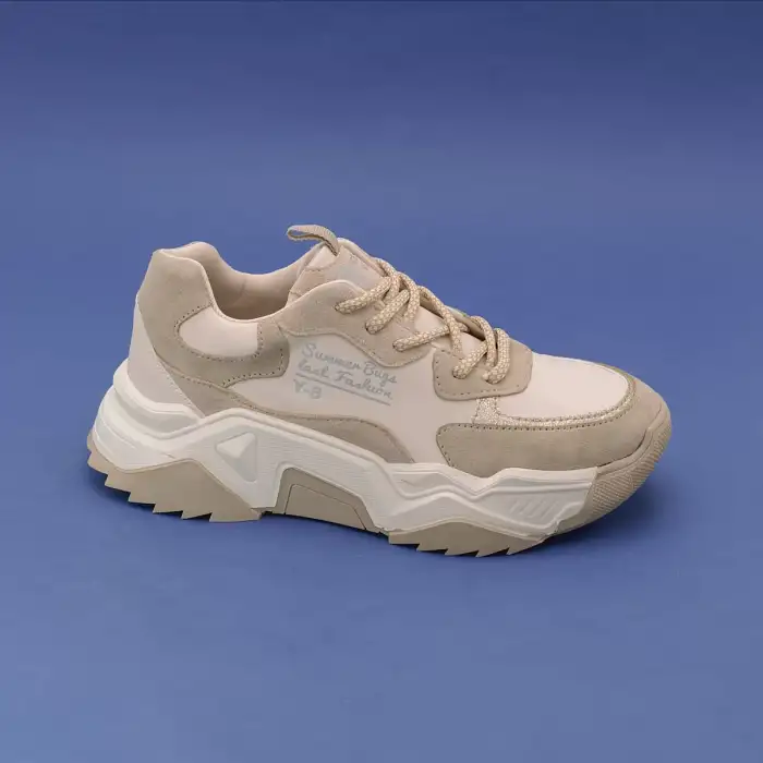 SMS 65131  Bayan Spor Ayakkabı Bej