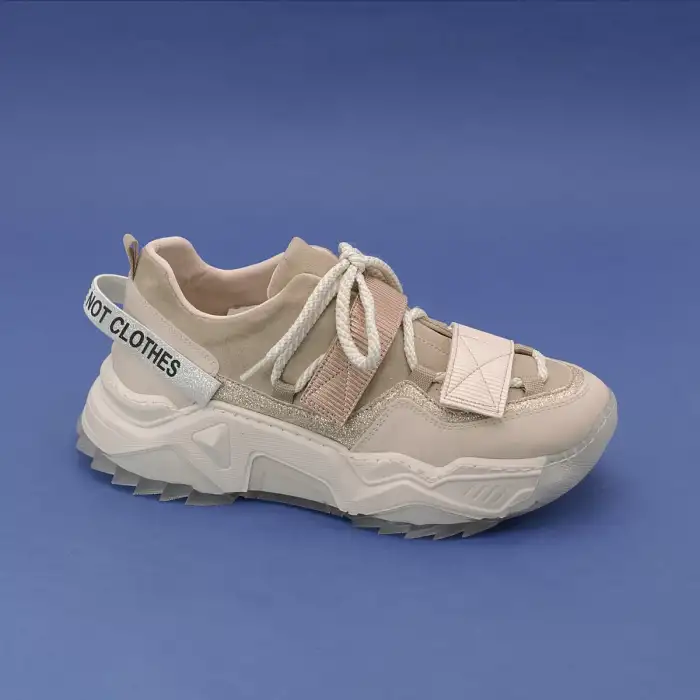 SMS 65140  Bayan Spor Ayakkabı Bej