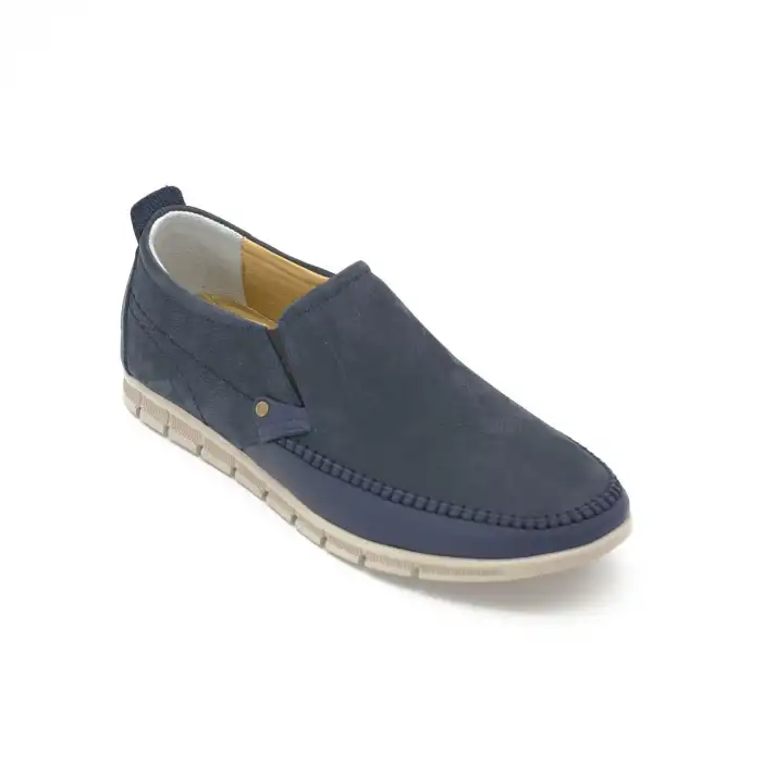 01 Metin Comford Erkek Ayakkabı Lacivert Nubuk