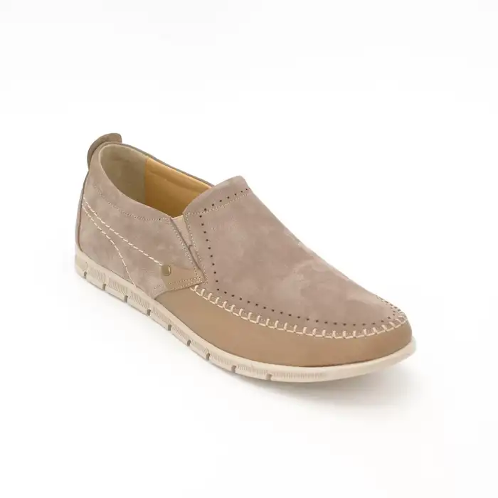 01 Metin Comford Erkek Ayakkabı Kum Nubuk