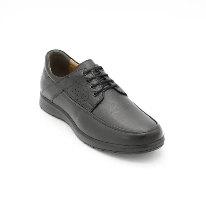 SLR 002 Hakiki Deri Erkek Comfort Ayakkabı Siyah