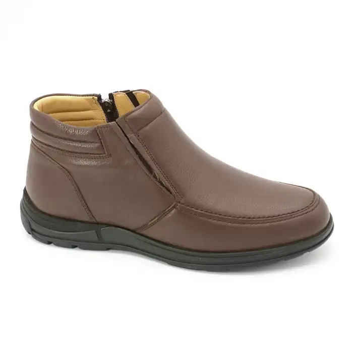 SHM 240-3 Hakiki Deri Erkek Bot Kahve