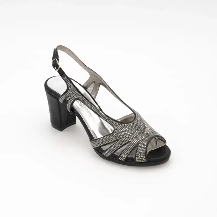 4953 Abiye Bayan Ayakkabı Siyah 7 cm