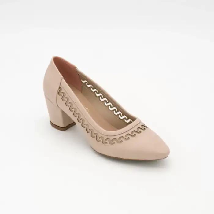 9538 Klasik Bayan Ayakkabı Ten