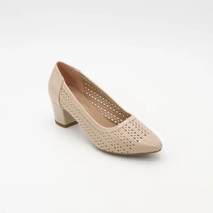 9567 Klasik Bayan Ayakkabı Ten Rugan