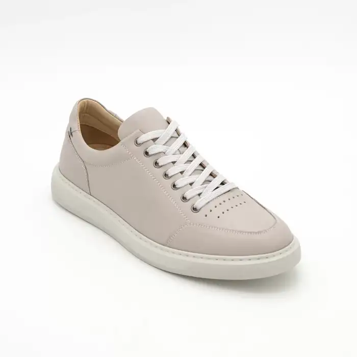 DMT 953 Hakiki Deri Erkek Spor Ayakkabı Taş