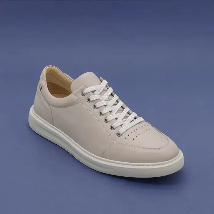 DMT 953 Hakiki Deri Erkek Spor Ayakkabı Taş