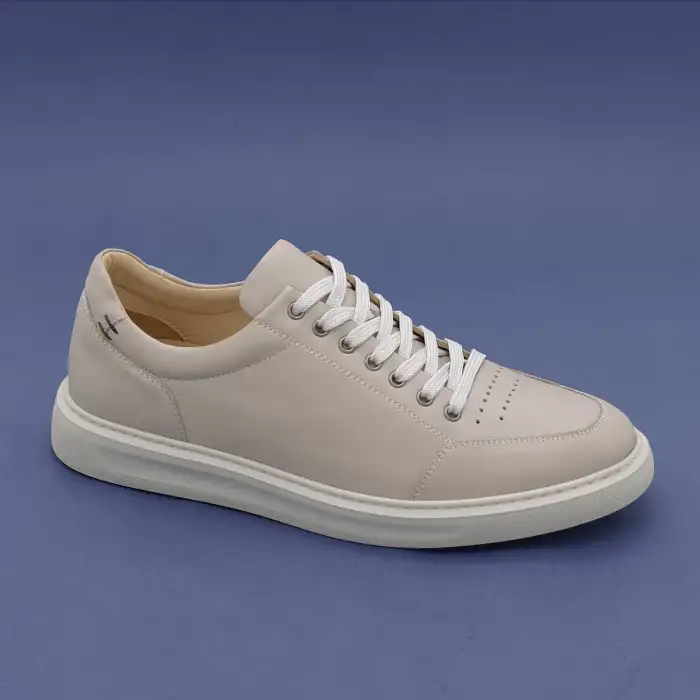 DMT 953 Hakiki Deri Erkek Spor Ayakkabı Taş