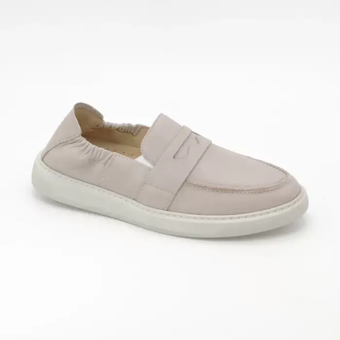 950 DMT Hakiki Deri Erkek Ayakkabı Bej Loafer