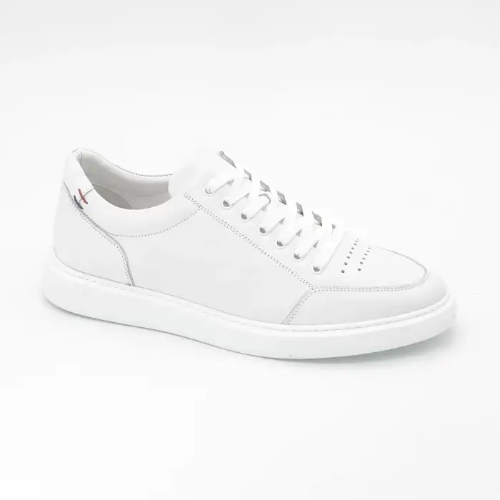 DMT 953 Hakiki Deri Erkek Spor Ayakkabı Beyaz