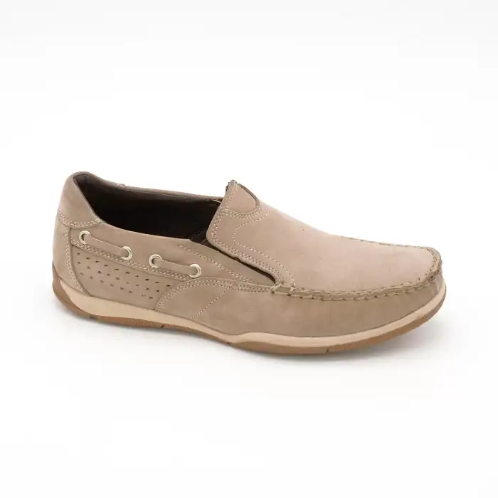 11153-1 FTF Erkek Ayakkabı Kum Nubuk Mokasen