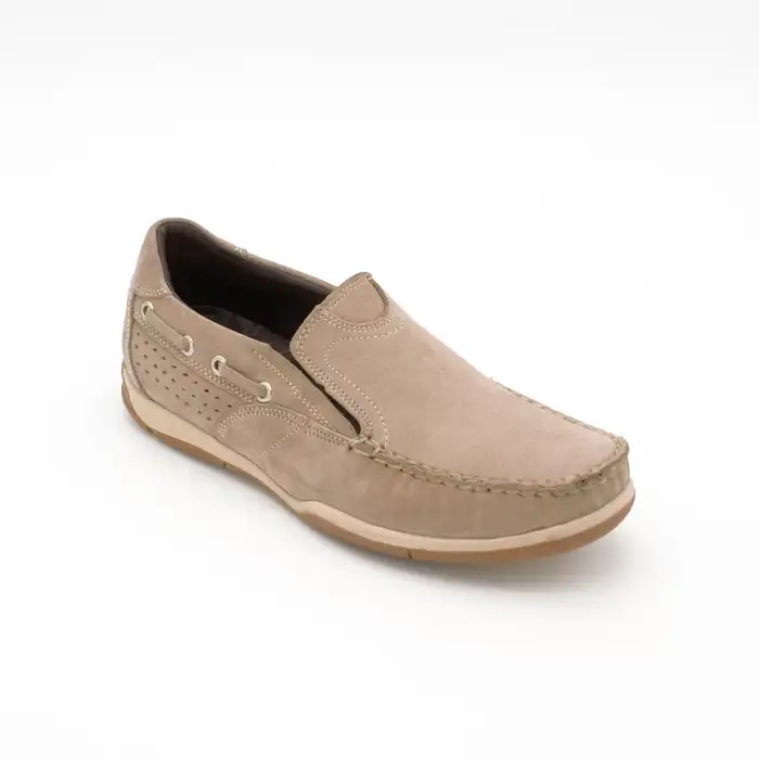 11153-1 FTF Erkek Ayakkabı Kum Nubuk Mokasen