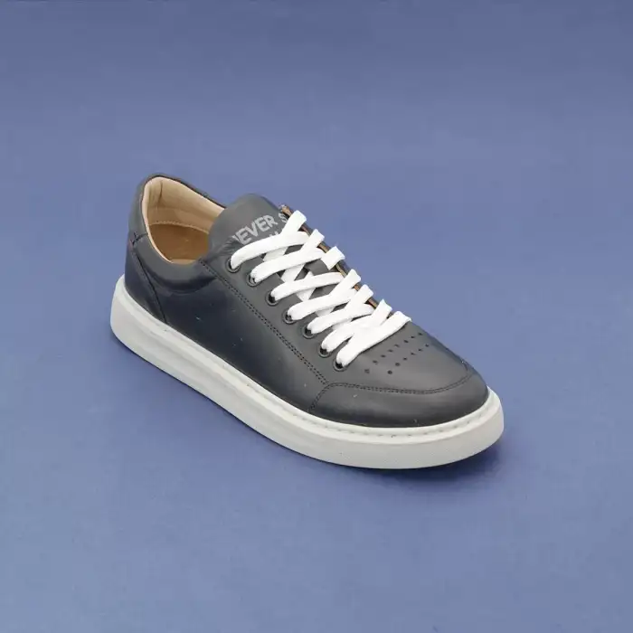 3600 DMT Hakiki Deri Bayan Ayakkabı Siyah Poli