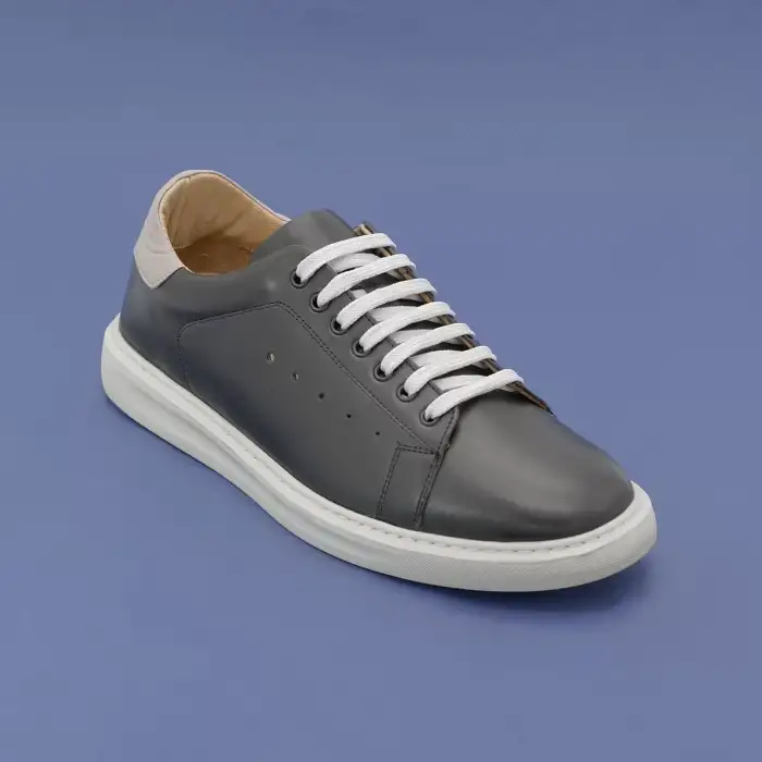 DMT 952 Hakiki Deri Erkek Spor Ayakkabı Siyah