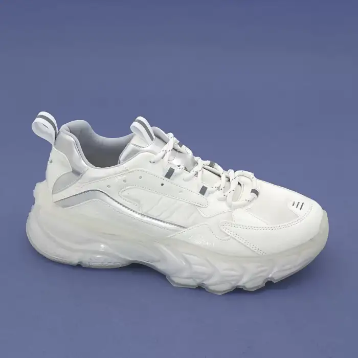 SMS 70150  Bayan Spor Ayakkabı Beyaz Rugan